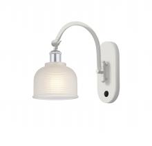 Innovation Lighting 518-1W-WPC-G411-LED - Dayton - 1 Light - 6 inch - White Polished Chrome - Adjustable Swing Arm