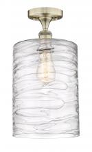 Innovation Lighting 616-1F-AB-G1113-L - Cobbleskill - 1 Light - 9 inch - Antique Brass - Semi-Flush Mount