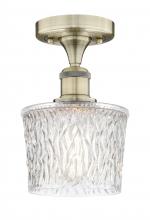 Innovation Lighting 616-1F-AB-G402 - Niagara - 1 Light - 7 inch - Antique Brass - Semi-Flush Mount