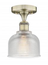 Innovation Lighting 616-1F-AB-G412 - Dayton - 1 Light - 6 inch - Antique Brass - Flush Mount