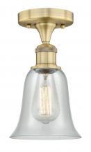 Innovation Lighting 616-1F-BB-G2812 - Hanover - 1 Light - 6 inch - Brushed Brass - Flush Mount