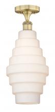 Innovation Lighting 616-1F-BB-G671-8 - Cascade - 1 Light - 8 inch - Brushed Brass - Flush Mount