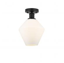 Innovation Lighting 616-1F-BK-G651-8 - Cindyrella - 1 Light - 8 inch - Matte Black - Semi-Flush Mount