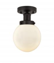 Innovation Lighting 616-1F-OB-G201-6 - Beacon - 1 Light - 6 inch - Oil Rubbed Bronze - Semi-Flush Mount