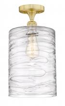 Innovation Lighting 616-1F-SG-G1113-L - Cobbleskill - 1 Light - 9 inch - Satin Gold - Semi-Flush Mount