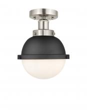 Innovations Lighting 616-1F-SN-HFS-61-BK - Edison Satin Nickel Semi-Flush Mount