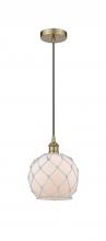Innovation Lighting 616-1P-AB-G121-8RW - Edison - 1 Light - 8 inch - Antique Brass - Mini Pendant