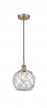 Innovation Lighting 616-1P-AB-G122-8RW - Edison - 1 Light - 8 inch - Antique Brass - Mini Pendant
