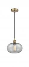 Innovation Lighting 616-1P-AB-G247 - Gorham - 1 Light - 10 inch - Antique Brass - Cord hung - Mini Pendant