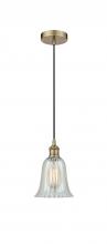 Innovation Lighting 616-1P-AB-G2811-LED - Hanover - 1 Light - 6 inch - Antique Brass - Cord hung - Mini Pendant