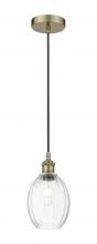 Innovation Lighting 616-1P-AB-G459-6CL - Preston Bulb - 1 Light - 6 inch - Antique Brass - Cord hung - Mini Pendant