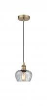 Innovation Lighting 616-1P-AB-G92 - Fenton - 1 Light - 7 inch - Antique Brass - Mini Pendant