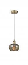Innovation Lighting 616-1P-AB-G96 - Fenton - 1 Light - 7 inch - Antique Brass - Mini Pendant