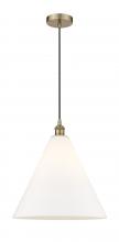 Innovation Lighting 616-1P-AB-GBC-161 - Berkshire - 1 Light - 16 inch - Antique Brass - Mini Pendant