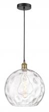Innovation Lighting 616-1P-BAB-G1215-14 - Athens Water Glass - 1 Light - 13 inch - Black Antique Brass - Cord hung - Pendant