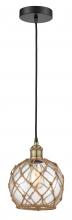 Innovations Lighting 616-1P-BAB-G122-8RB - Edison - 1 Light - 8 inch - Black Antique Brass - Multi Pendant