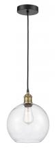 Innovations Lighting 616-1P-BAB-G124-10 - Athens - 1 Light - 10 inch - Black Antique Brass - Cord hung - Mini Pendant