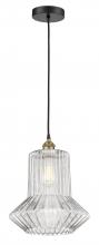 Innovation Lighting 616-1P-BAB-G212 - Springwater - 1 Light - 12 inch - Black Antique Brass - Cord hung - Mini Pendant