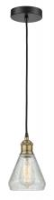 Innovation Lighting 616-1P-BAB-G275 - Conesus - 1 Light - 6 inch - Black Antique Brass - Cord hung - Mini Pendant