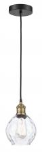 Innovation Lighting 616-1P-BAB-G362 - Waverly - 1 Light - 6 inch - Black Antique Brass - Cord hung - Mini Pendant