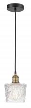 Innovation Lighting 616-1P-BAB-G402 - Niagara - 1 Light - 7 inch - Black Antique Brass - Cord hung - Mini Pendant