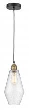 Innovations Lighting 616-1P-BAB-G654-7 - Cindyrella - 1 Light - 7 inch - Black Antique Brass - Cord hung - Mini Pendant