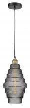 Innovation Lighting 616-1P-BAB-G673-8 - Cascade - 1 Light - 8 inch - Black Antique Brass - Cord hung - Mini Pendant