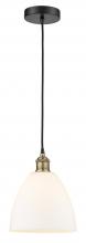 Innovation Lighting 616-1P-BAB-GBD-91 - Bristol - 1 Light - 9 inch - Black Antique Brass - Cord hung - Mini Pendant