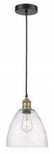 Innovations Lighting 616-1P-BAB-GBD-94-LED - Bristol - 1 Light - 9 inch - Black Antique Brass - Cord hung - Mini Pendant