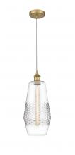 Innovation Lighting 616-1P-BB-G682-7-LED - Windham - 1 Light - 7 inch - Brushed Brass - Cord hung - Mini Pendant