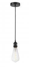 Innovation Lighting 616-1P-BK-BB95LED - Edison - 1 Light - 4 inch - Matte Black - Cord hung - Mini Pendant