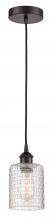 Innovation Lighting 616-1P-OB-G112C-5CL - Cobbleskill - 1 Light - 5 inch - Oil Rubbed Bronze - Cord hung - Mini Pendant