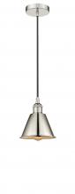 Innovation Lighting 616-1P-PN-M8-PN - Edison - 1 Light - 7 inch - Polished Nickel - Mini Pendant