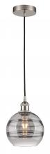 Innovation Lighting 616-1P-SN-G556-8SM - Rochester - 1 Light - 8 inch - Brushed Satin Nickel - Cord hung - Mini Pendant