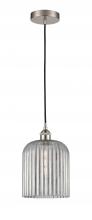 Innovation Lighting 616-1P-SN-G559-8SM - Bridal Veil - 1 Light - 5 inch - Brushed Satin Nickel - Cord hung - Mini Pendant