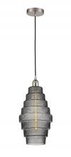 Innovation Lighting 616-1P-SN-G673-8-LED - Cascade - 1 Light - 8 inch - Brushed Satin Nickel - Cord hung - Mini Pendant