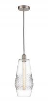 Innovation Lighting 616-1P-SN-G682-7-LED - Windham - 1 Light - 7 inch - Brushed Satin Nickel - Cord hung - Mini Pendant