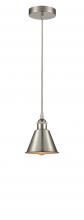 Innovation Lighting 616-1P-SN-M8-SN - Edison - 1 Light - 7 inch - Satin Nickel - Mini Pendant