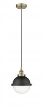 Innovation Lighting 616-1PH-AB-HFS-84-BK - Edison - 1 Light - 9 inch - Antique Brass - Mini Pendant