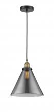 Innovations Lighting 616-1PH-BAB-G43-L - Cone - 1 Light - 12 inch - Black Antique Brass - Cord hung - Mini Pendant