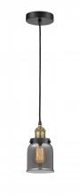 Innovations Lighting 616-1PH-BAB-G53 - Bell - 1 Light - 5 inch - Black Antique Brass - Cord hung - Mini Pendant
