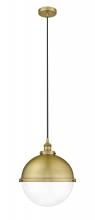 Innovation Lighting 616-1PH-BB-HFS-122-BB-LED - Hampden - 1 Light - 13 inch - Brushed Brass - Cord hung - Pendant