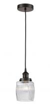 Innovation Lighting 616-1PH-OB-G302 - Colton - 1 Light - 6 inch - Oil Rubbed Bronze - Cord hung - Mini Pendant