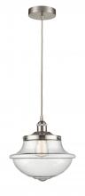 Innovation Lighting 616-1PH-SN-G544 - Oxford - 1 Light - 12 inch - Satin Nickel - Mini Pendant