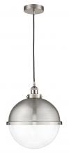 Innovation Lighting 616-1PH-SN-HFS-122-SN-LED - Hampden - 1 Light - 13 inch - Brushed Satin Nickel - Cord hung - Pendant