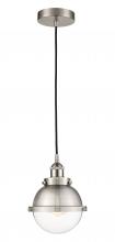 Innovation Lighting 616-1PH-SN-HFS-62-SN-LED - Hampden - 1 Light - 7 inch - Brushed Satin Nickel - Cord hung - Mini Pendant
