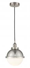 Innovation Lighting 616-1PH-SN-HFS-81-SN - Hampden - 1 Light - 9 inch - Brushed Satin Nickel - Cord hung - Mini Pendant
