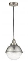 Innovation Lighting 616-1PH-SN-HFS-84-SN-LED - Hampden - 1 Light - 9 inch - Brushed Satin Nickel - Cord hung - Mini Pendant