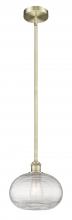 Innovation Lighting 616-1S-AB-G555-10CL - Ithaca - 1 Light - 10 inch - Antique Brass - Cord hung - Mini Pendant