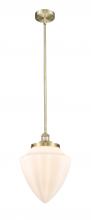 Innovation Lighting 616-1S-AB-G661-12 - Bridgeton - 1 Light - 12 inch - Antique Brass - Stem Hung - Mini Pendant